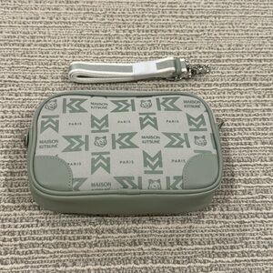 Maison Kitsuné x Eva Air Green Crossbody Bag